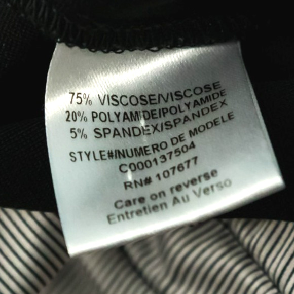 Alice + Olivia Size 2 Black Flat Front Hook Zip Straight Leg Dress Pants - Picture 4 of 6